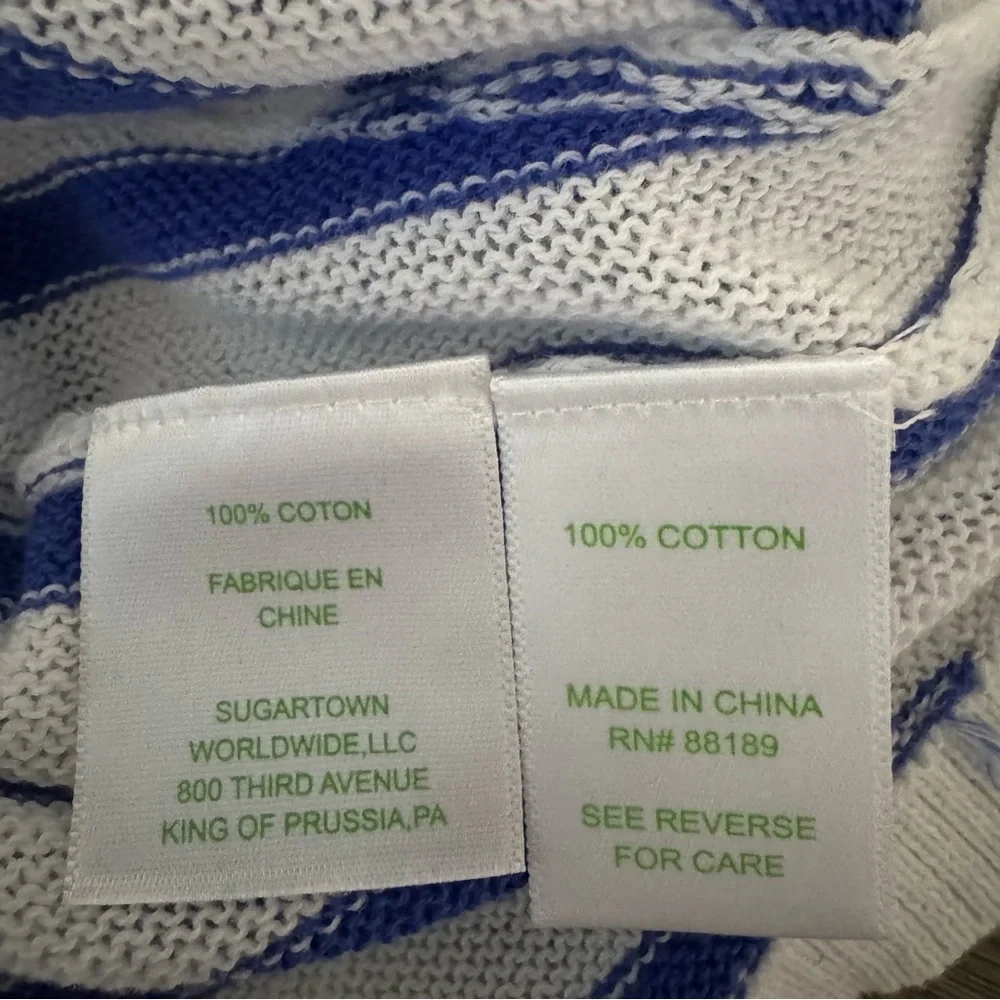 Lilly Pulitzer Stasia Sweater in Iris Blue Serene Stripe‎ Medium